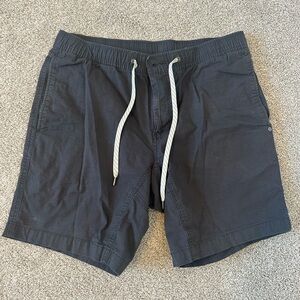Vuori Charcoal Elastic Waist Shorts Ripstop Men Size Large